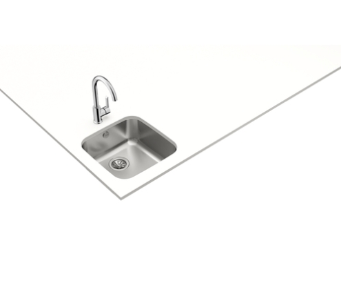 Teka BE 40.40 1C Fregadero encastrado bajo encimera Plaza Acero inoxidable