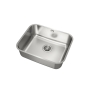 Teka BE 50.40 Plus 1C Fregadero encastrado bajo encimera Rectangular Acero inoxidable