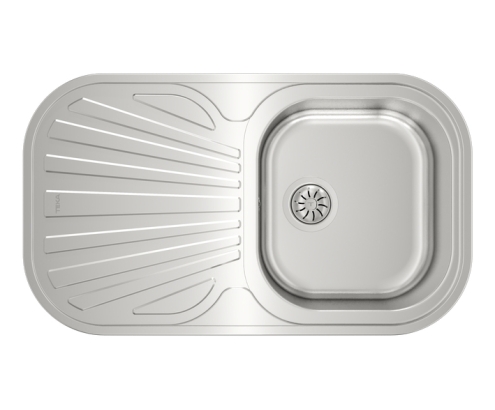 Teka Stylo 1C 1E Lavabo sobre-encimera Rectangular Acero inoxidable