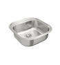 Teka Stylo 1C Lavabo sobre-encimera Plaza Acero inoxidable