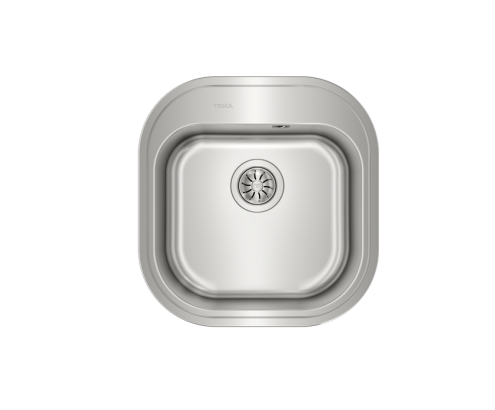 Teka Stylo 1C Lavabo sobre-encimera Plaza Acero inoxidable
