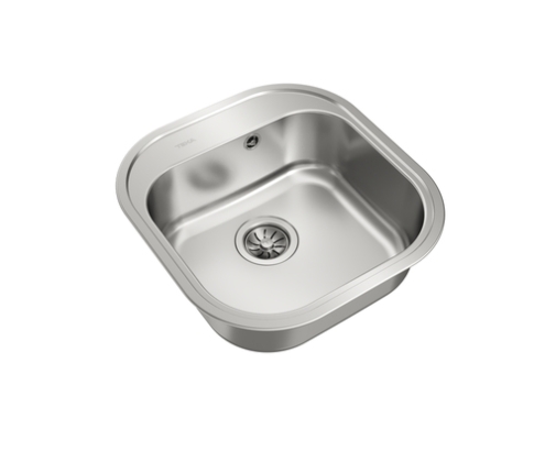 Teka Stylo 1C Lavabo sobre-encimera Plaza Acero inoxidable
