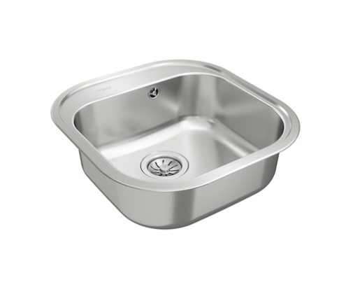 Teka Stylo 1C Lavabo sobre-encimera Plaza Acero inoxidable