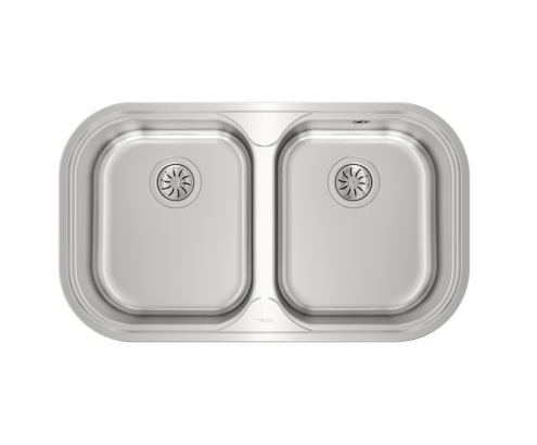 Teka Stylo 2C Lavabo sobre-encimera Rectangular Acero inoxidable