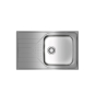 Teka Universe 50 T-XP 1C 1E Max Lavabo sobre-encimera Rectangular Acero inoxidable