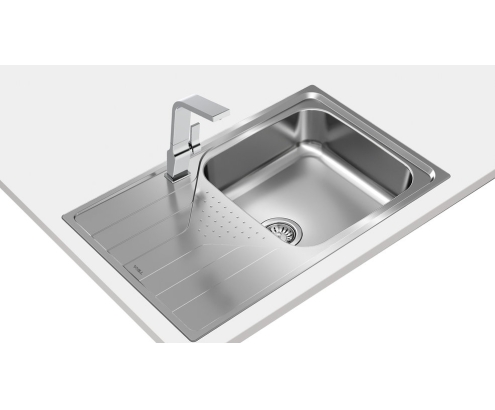 Teka Universe 50 T-XP 1C 1E Max Lavabo sobre-encimera Rectangular Acero inoxidable