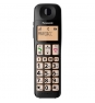 TELEFONO INALAMBRICO DECT PANASONIC IDENTIFICACION LLAMADAS 50 MEMORIAS BOTONES GRANDES COMPATIBLE AUDIFONOS NEGRO KX-TGE310SPB