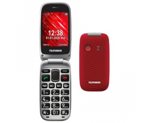 Telefunken S560 teléfono móvil rojo TF-GSM-560-CAR-RD