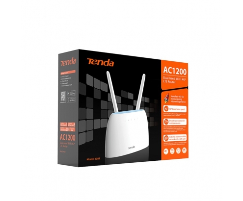 Tenda router inalámbrico Gigabit Ethernet Doble banda (2,4 GHz / 5 GHz) 3G 4G Blanco
