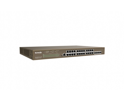 Tenda TEG5328P-24-410W Gestionado L3 Gigabit Ethernet (10/100/1000) EnergÍa sobre Ethernet (PoE) 1U Gris