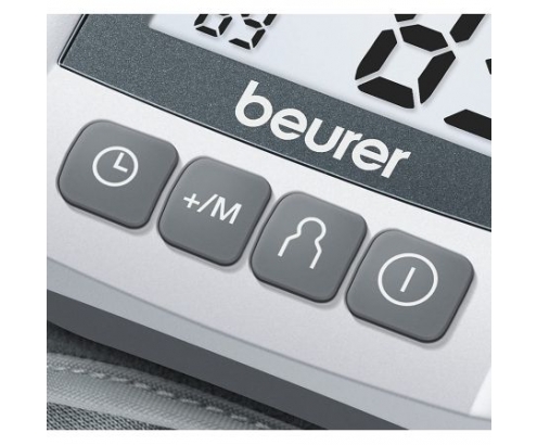 TENSIOMETRO DE MU͑ECA BEURER MEDICION RAPIDA AUTOMATICA DETECCION ARRITMIAS MEMORIA 3X60 MEDICIONES 2XAAA BLANCO BC-30 B