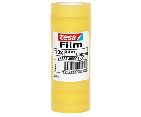TESA 57387-00001-00 cinta adhesiva 33 m Transparente 10 pieza(s)