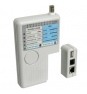 Tester probador de cables wp Rj11 Rj12 Rj45 bcn usb blanco WPC-TST-002