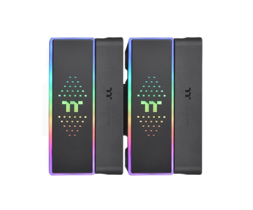 Thermaltake ASTRIA 600 Procesador Refrigerador de aire 12 cm Negro 2 pieza(s)