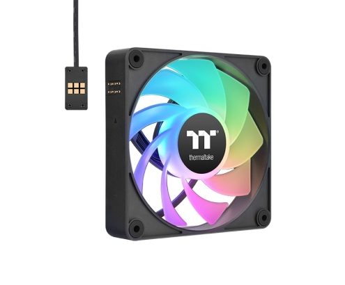 Thermaltake CL-F192-PL12SW-A sistema de refrigeración para ordenador Carcasa del ordenador Ventilador 12 cm Negro 3 pieza(s)