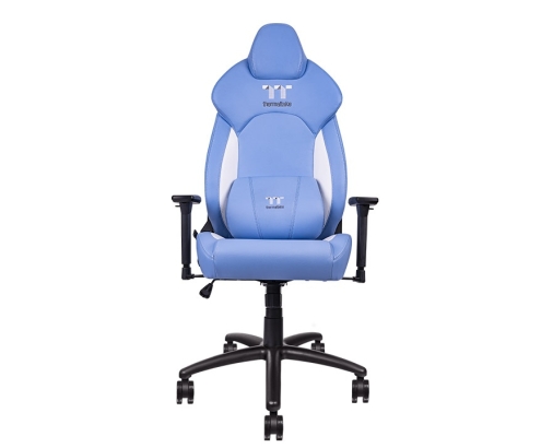 Thermaltake GGC-VCO-LWLWDS-01 silla para videojuegos Butaca para jugar Asiento acolchado Azul, Blanco
