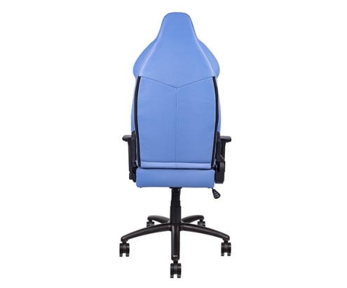 Thermaltake GGC-VCO-LWLWDS-01 silla para videojuegos Butaca para jugar Asiento acolchado Azul, Blanco