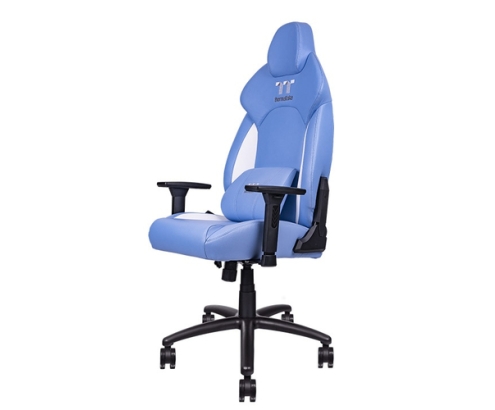 Thermaltake GGC-VCO-LWLWDS-01 silla para videojuegos Butaca para jugar Asiento acolchado Azul, Blanco