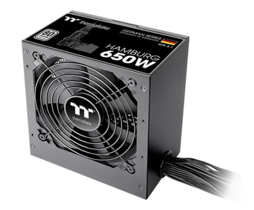 Thermaltake HAMBURG unidad de fuente de alimentación 650 W 24-pin ATX ATX Negro
