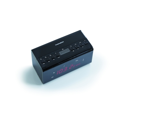 Thomson CR50 radio Reloj Negro
