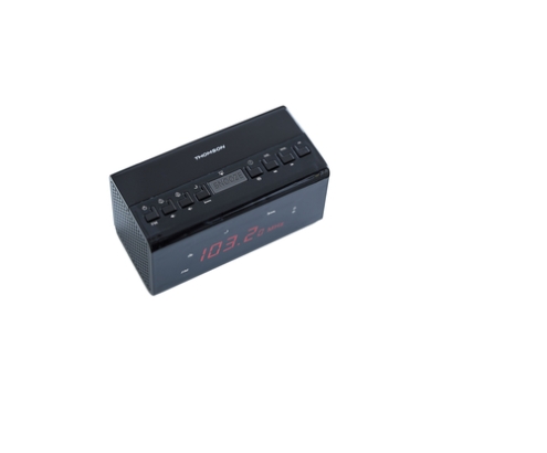 Thomson CR50 radio Reloj Negro