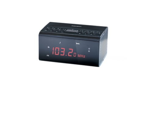 Thomson CR50 radio Reloj Negro