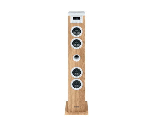 Thomson DS121CD sistema de audio para el hogar Torre de sonido para uso doméstico 10 W Blanco, Madera