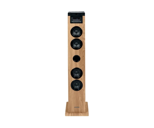 Thomson DS122CD sistema de audio para el hogar Torre de sonido para uso doméstico 10 W Negro, Madera