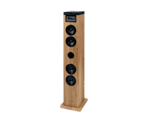 Thomson DS122CD sistema de audio para el hogar Torre de sonido para uso doméstico 10 W Negro, Madera