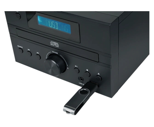 Thomson MIC122BT Microcadena de música para uso doméstico 10 W Negro, Plata