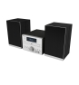 Thomson MIC122BT sistema de audio para el hogar Microcadena de música para uso doméstico 50 W Negro, Plata