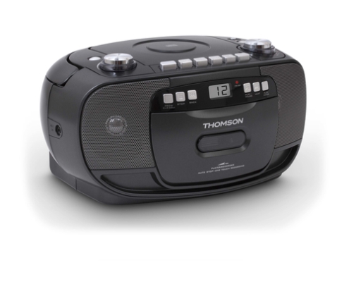 Thomson RK200CD sistema estéreo portátil Analógica 2,4 W AM, FM Negro Reproducción MP3