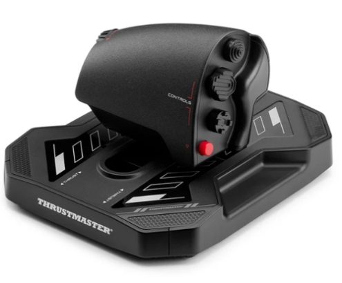 Thrustmaster Sol-R 4 HOTAS Negro USB Joystick/Palanca de control lateral + cuadrante de aceleración Analógico/Digital PC