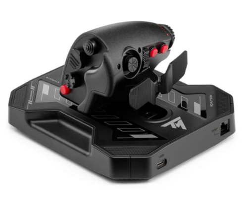 Thrustmaster Sol-R 4 HOTAS Negro USB Joystick/Palanca de control lateral + cuadrante de aceleración Analógico/Digital PC