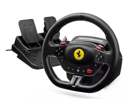 Thrustmaster T98-P FERRARI 296 GTB Negro Volante + Pedales PC, PlayStation 4, PlayStation 5