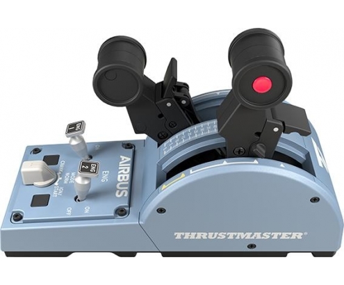Thrustmaster TCA Quadrant Airbus Edition simulador de vuelo negro azul 