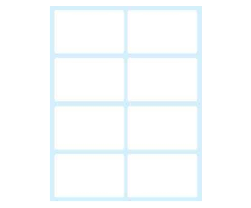 Tico E-5836 etiqueta autoadhesiva Rectángulo Permanente Blanco 80 pieza(s)