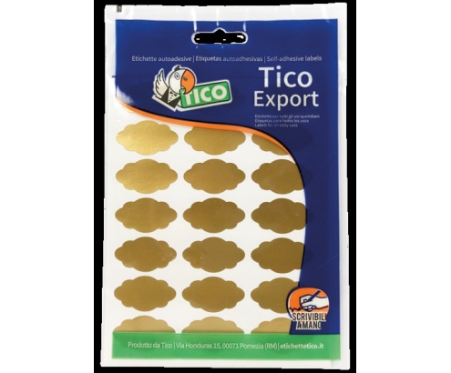 Tico E-GL-3619 etiqueta autoadhesiva Oro 210 pieza(s)