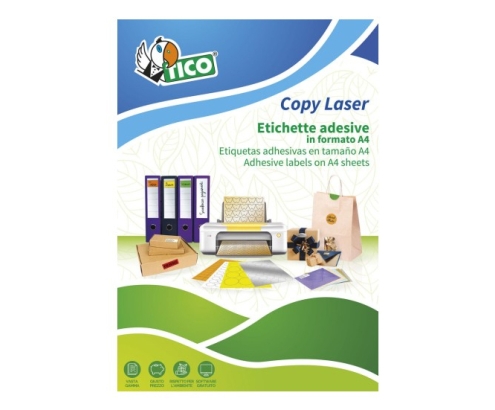 Tico LP4FA-210297 etiqueta autoadhesiva Rectángulo Permanente Naranja 70 pieza(s)