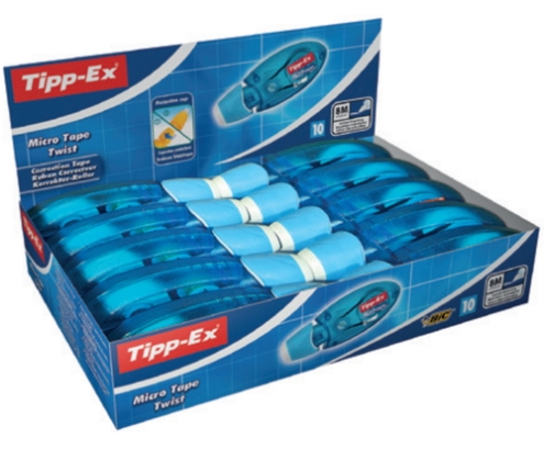 TIPP-EX Micro Tape Twist corrección de películo/cinta 8 m Azul 10 pieza(s)