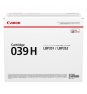 TONER CANON 039H NEGRO 0288C001