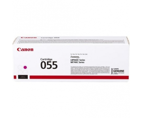 TONER CANON 055 M 2100 PAGINAS COMPATIBLE SEGUN ESPECIFICACIONES MAGENTA 3014C002