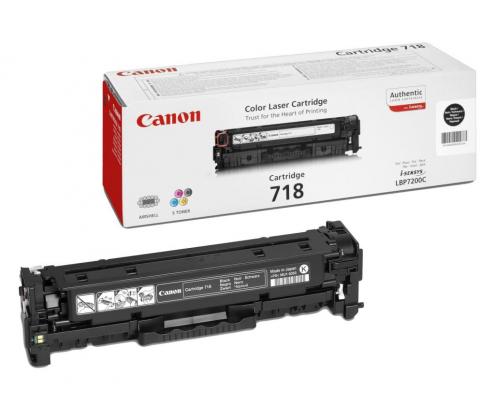TONER CANON CRG 718BK NEGRO 2662B002