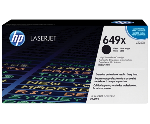 TONER HP 649X NEGRO ALTA CAPACIDAD CE260X