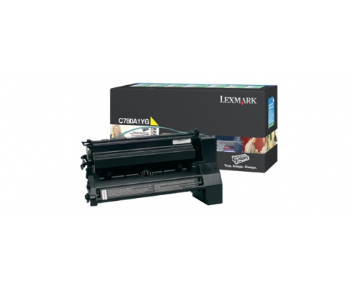 Toner lexmark 1 pieza original amarillo C780A1YG