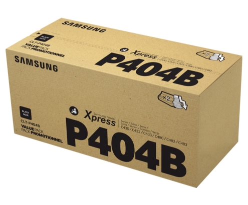 TONER SAMSUNG CLT-P404B PACK 2 UDS NEGRO SU364A