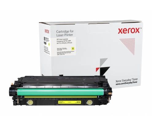 Toner xerox amarillo everyday compatible con hp CE342A CE272A CE742A equivalente de 16000 paginas 006R04149