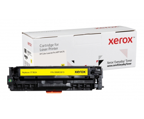 Toner xerox amarillo everyday compatible con hp CF381A equivalente de 2700 paginas 006R03819
