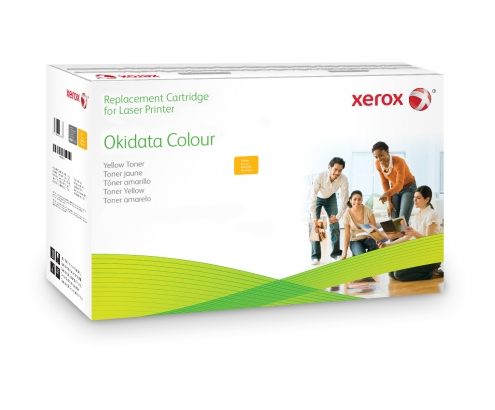 TONER XEROX EQUIVALENTE A OKI 44469722 AMARILLO 006R03192