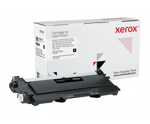 Toner xerox mono everyday negro compatible con brother TN-2220 equivalente de 2600 paginas 006R04171
